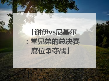 谢伊vs尼基尔：堂兄弟的总决赛席位争夺战